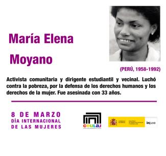 María Elena Moyano, pequeña descripción